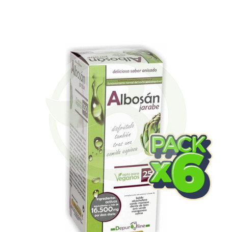 Pack 6x Albosan Jarabe Depurativo 250Ml. Pinisan