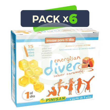Pack 6x Energisan Diver 15 Viales Pinisan