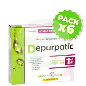 Pack 6x Depurpatic 30 Cápsulas Pinisan