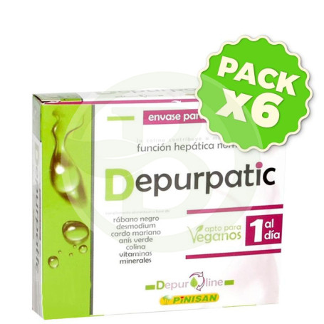 Pack 6x Depurpatic 30 Cápsulas Pinisan