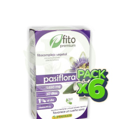 Pack 6x Fito Premium Pasiflora 30 Cápsulas Pinisan