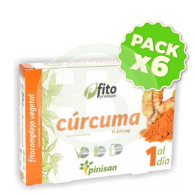 Pack 6x Fito Premium Cúrcuma 30 Cápsulas Pinisan