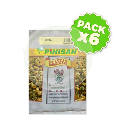 Pack 6x Bolsa Manzanilla Amarga 50Gr. Pinisan