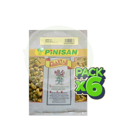 Pack 6x Bolsa Manzanilla Dulce 50Gr. Pinisan