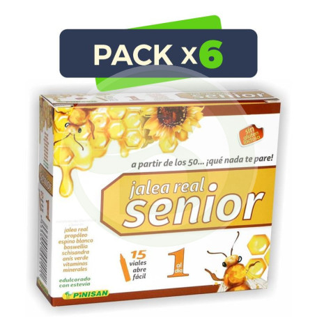 Pack 6x Jalea Real Senior 15 Viales Pinisan