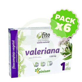 Pack 6x Valeriana 30 Cápsulas Pinisan