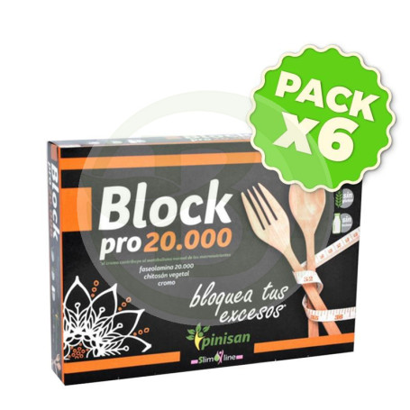 Pack 6x Block Pro 20000 30 Cápsulas Pinisan