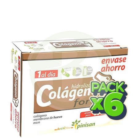 Pack 6x Colágeno Hidrolizado Forte 60 Cápsulas Pinisan