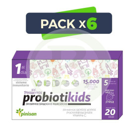 Pack 6x Probiotikids 20 Sobres Pinisan