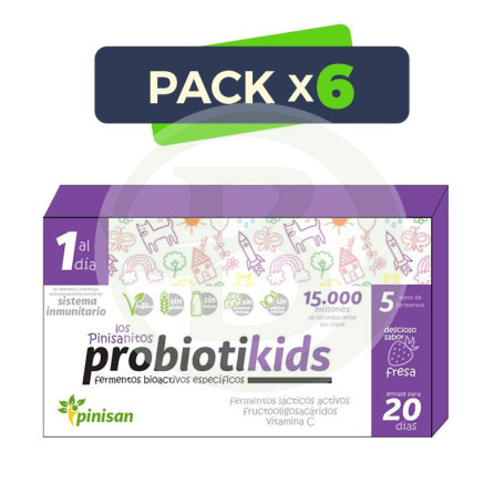 Pack 6x Probiotikids 20 Sobres Pinisan