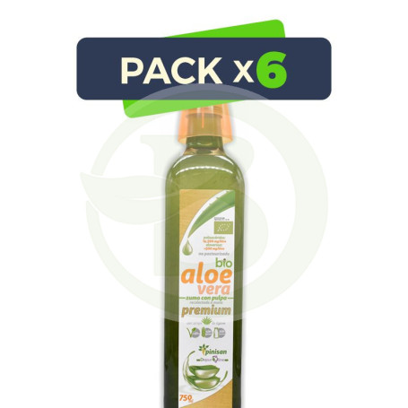 Pack 6x Aloe Vera Premium Bio 750Ml. Pinisan
