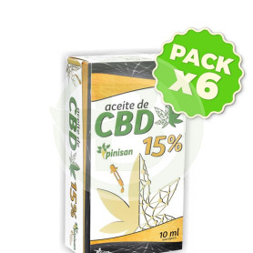 Pack 6x Aceite De Cbd 15% 10Ml. Pinisan