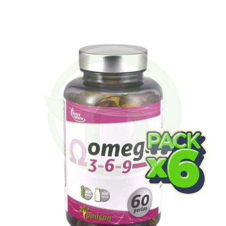Pack 6x Omega 3-6-9 Nutranature 60 Perlas Pinisan