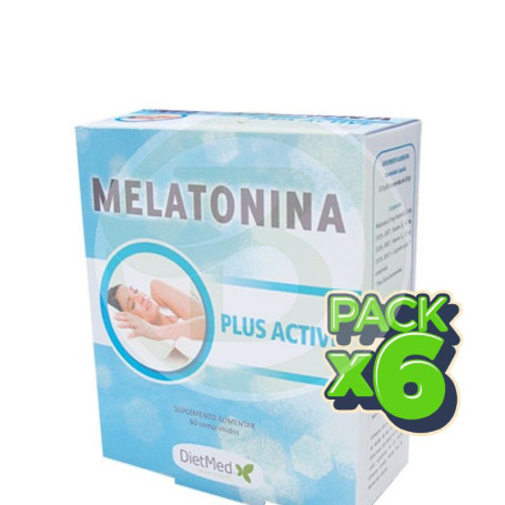 Pack 6x Melatonina Plus Active 60 Comprimidos Dietmed