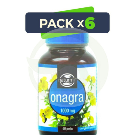 Pack 6x Onagra 1000Mg. 60 Perlas Naturmil