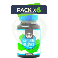 Pack 6x Centella Asiática 500Mg. 90 Comprimidos Naturmil