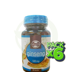 Pack 6x Ginseng 500Mg. 60 Cápsulas Naturmil