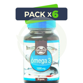 Pack 6x Omega 3 1000Mg. 30 Cápsulas Naturmil