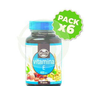 Pack 6x Vitamina E 400 U.I. 30 Cápsulas Naturmil