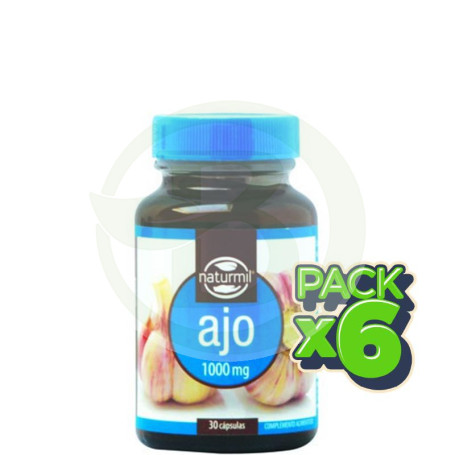 Pack 6x Ajo 1000Mg. 30 Perlas Naturmil