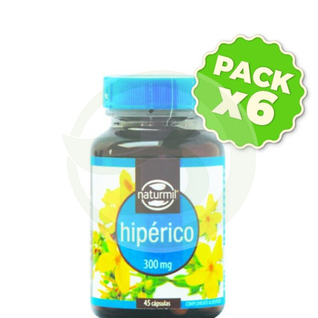 Pack 6x Hipérico 300Mg. 45 Cápsulas Naturmil