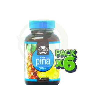 Pack 6x Piña 500Mg. 75 Cápsulas Naturmil