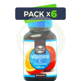 Pack 6x Vitamina C 1000Mg. 60 Comprimidos Naturmil