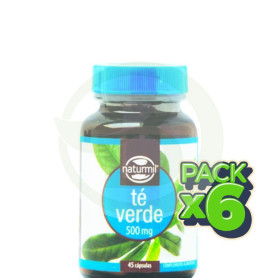Pack 6x Té Verde 500Mg. 45 Cápsulas Naturmil