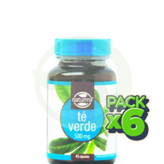 Pack 6x Té Verde 500Mg. 45 Cápsulas Naturmil