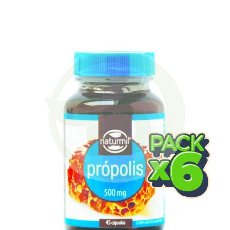 Pack 6x Própolis 500Mg. 45 Cápsulas Naturmil