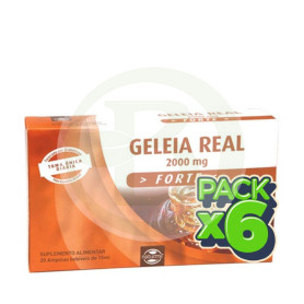 Pack 6x Jalea Real Forte 20 Ampollas 15Ml. Naturmil