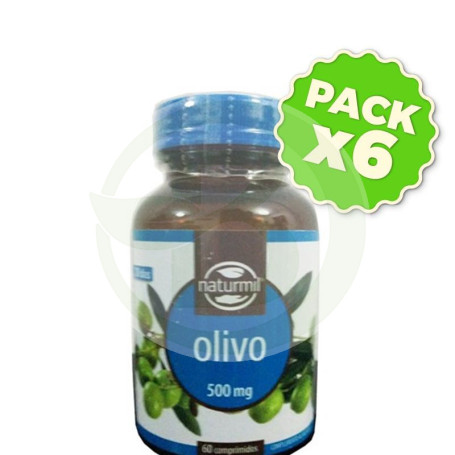 Pack 6x Olivo 500Mg. 60 Comprimidos Naturmil