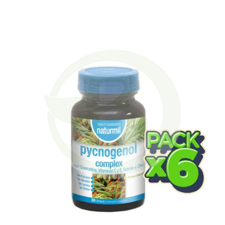 Pack 6x Pycnogenol Complex 30 Cápsulas Naturmil