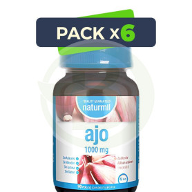 Pack 6x Ajo 1000Mg 90 Perlas Naturmil
