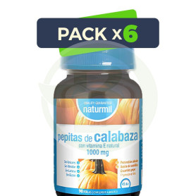 Pack 6x Calabaza (Pepitas) 1000Mg 90 Perlas Naturmil