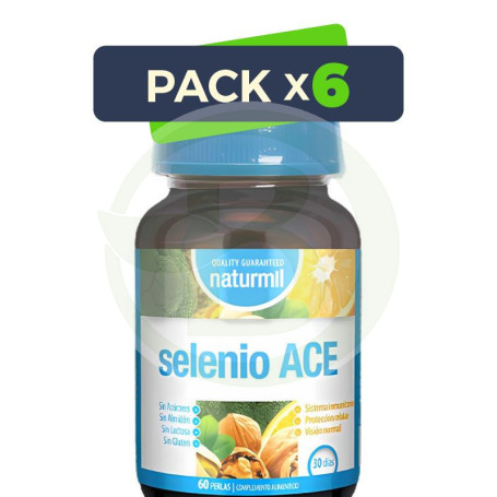 Pack 6x Selenio Ace 60 Perlas Naturmil