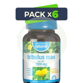 Pack 6x Tribulus Max 60 Cápsulas Naturmil
