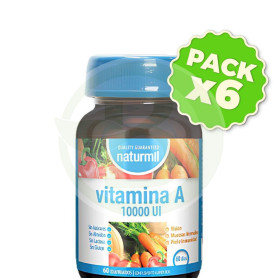 Pack 6x Vitamina a 10.000Ui 60 Comprimidos Naturmil