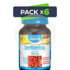 Pack 6x Berberina 500Mg 60 Capsulas Naturmil
