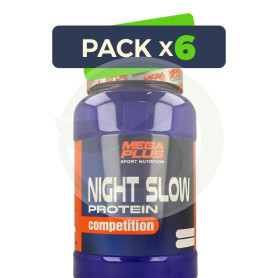 Pack 6x Night Slow Protein Competition Chocolate-Leche 2Kg. Megaplus