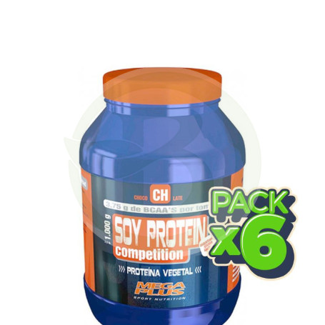 Pack 6x Beef Protein Comptition Chocolate 1Kg. Megaplus