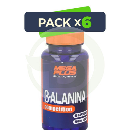 Pack 6x B-Alanina 60 Cápsulas Megaplus