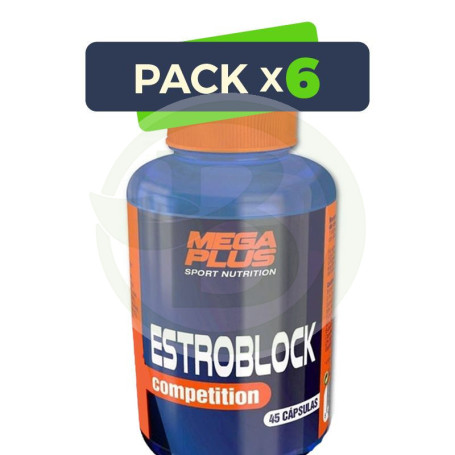 Pack 6x Estroblock Competition 45 Cápsulas Megaplus