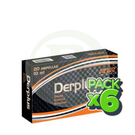 Pack 6x Derplus 20 Viales Megaplus