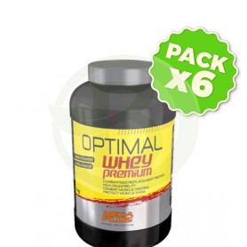 Pack 6x Optimal Whey Premium Fresa 2,5Kg. Megaplus