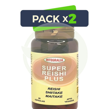 Pack 2x Super Reishi Plus 60 Capsulas Integralia