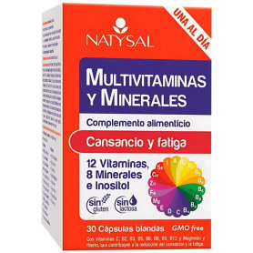 Multivitaminas y Minerales 30 Cápsulas Natysal