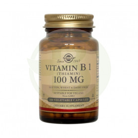 Vitamina B1 100Mg. 100 Cápsulas Solgar