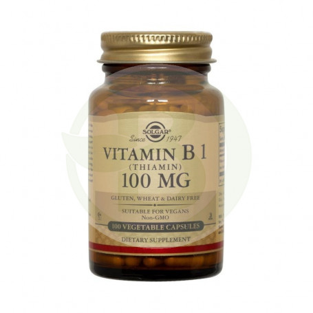 Vitamina B1 100Mg. 100 Cápsulas Solgar