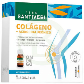 Colágeno + acido hialuronico 16 Viales Santiveri